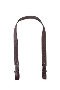 Ремень погонный с противоскользящей стропой / кожа / коричневый (м)