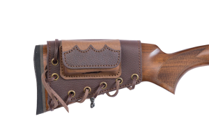 Патронташ на приклад Царская охота с чехлом под зап.маг. 2,3,4п кал.WIN308 и аналоги до 80мм/кожа(м)