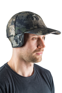 Бейсболка утепленная Сигнал / алова / серые соты (м)