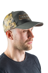 Бейсболка Горизонт с вышивкой / смесовая ткань / олива+соты (м)
