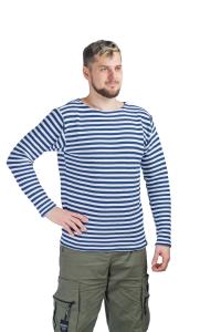 Тельняшка морская двойной вязки х/б (синий)