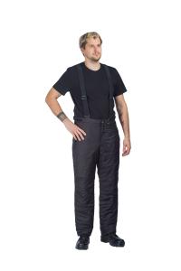 Полукомбинезон мужской утепленный / ткань синтет. / черный