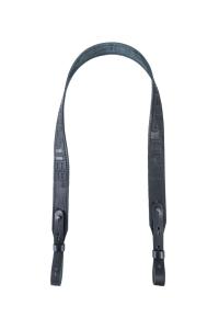 Ремень погонный с регулировкой / кожа / черный (м)