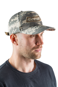 Бейсболка Горизонт с вышивкой / смесовая ткань / цифра серая (м)