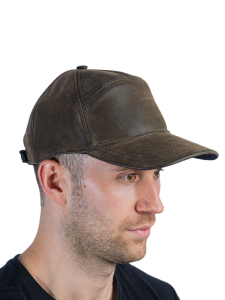 Бейсболка утепленная Город / кож.зам / коричневый (м)