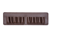 Подсумок поясной открытый 10п 20к / кожа / коричневый Подсумок поясной открытый 10п 20к / кожа / коричневый