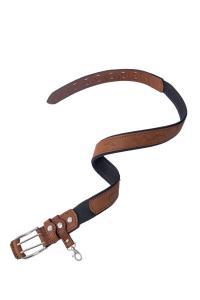 Ремень поясной В40 LINE Элита Fish / кожа / черный