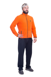 Куртка мужская Трофей / флис / оранжевый