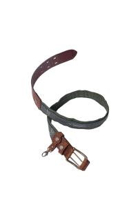 Ремень поясной В40 LINE Стандарт Fish / кожа / олива