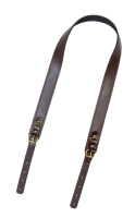 Ремень погонный с противоскользящей накладкой / кожа / коричневый