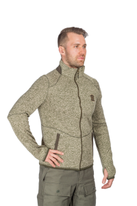Куртка мужская Глухарь / трикотаж на флисе / меланж-олива Куртка мужская Глухарь / трикотаж на флисе / меланж-олива
