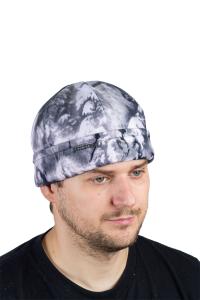 Шапка Сигнал 1 / алова-флис / снегири (м)