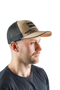 Бейсболка бежевая с сеткой (м)