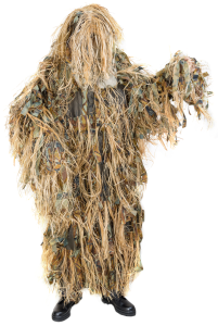 Халат маскировочный Шаман (с маскир.элем-м из натурального лыка) / синт.ткань+лыко