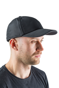 Бейсболка утепленная Скаут / курточная ткань / черный (м)