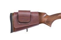 Патронташ на приклад с чехлом под зап.маг.3-5п кал.REM223 и аналоги до 60мм / кожа / коричневый
