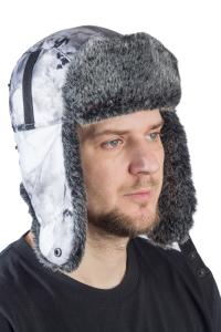 Шапка ушанка с мех.опушкой / алова / снегири (м)