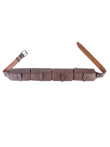 Патронташ закрытый 410 / кожа / коричневый (м)