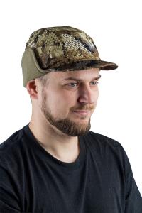 ***Шапка демисезонная Осень / ламинированное трикотажное полотно / соты (м)