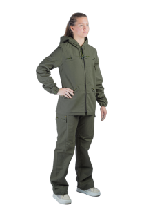 Костюм женский Флора New  / пич софт ультра / олива Костюм женский Флора New  / пич софт ультра / олива