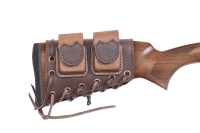 Патронташ на приклад Царская охота с чехлом под зап.магазин 3-5п кал.22WMR,22LR / кожа