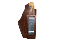 Кобура поясная Супер летняя ПМ / кожа / черный