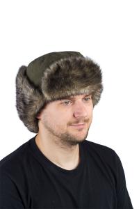 Шапка ушанка Скандинавия / мембрана / 10000 / олива (м)