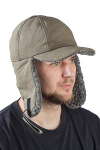 Шапка утепленная Кондор Сигнал Neon / мембрана / олива (м)