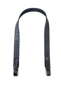 Ремень погонный люкс / кожа / черный (м)