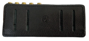 Подсумок поясной открытый 10п (9,3*74R) / кожа / черный