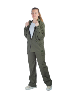 Костюм женский Флора New  / пич софт ультра / олива Костюм женский Флора New  / пич софт ультра / олива