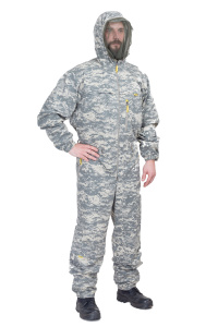 Комбинезон летний Стоп-клещ / смесовая ткань / цифра серая