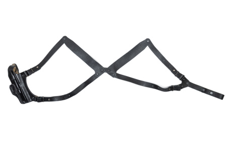 Кобура наплечная горизонтального ношения мод. T CZ75B / кожа / черный