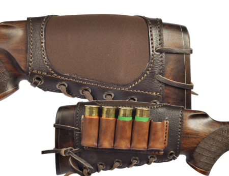 Патронташ на приклад 5*12 Монте Карло Царская охота / кожа