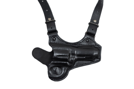 Кобура наплечная горизонтального ношения мод.ТМ Наган / кожа / черный