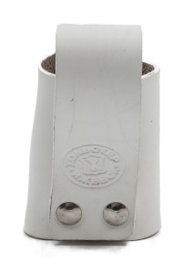 * Чехол под дубинку с фиксатором / кожа / белый