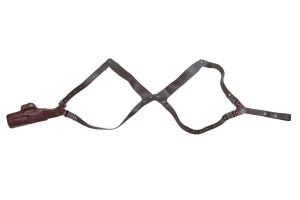 Кобура наплечная вертикального ношения мод. V Гроза-05 / кожа / коричневый