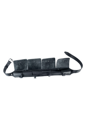 Патронташ закрытый 410 / кожа / черный