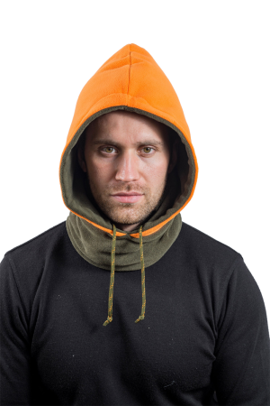 Капор мужской утепленный / флис / хаки (M-L)