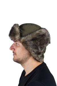 Шапка ушанка Скандинавия / мембрана / 10000 / олива (м)