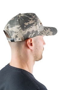 Бейсболка Горизонт с вышивкой / смесовая ткань / цифра серая (м)