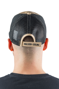 Бейсболка бежевая с сеткой (м)