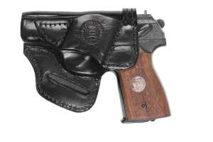 Кобура поясная мод.ВМ ПМ / кожа / черный