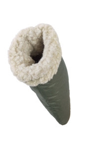 Рукавицы утепленные шерстяным мехом / таслан / хаки