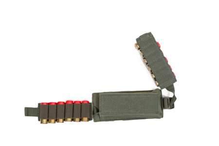 Подсумок-патронташ на 12 патронов 12,16,20 калибр Модуль / ткань синтет. / олива