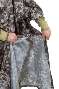 Пончо / ткань синтет. / пиксель серый