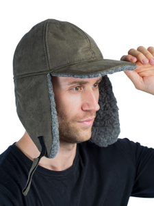 Бейсболка (шапка) утепленная Кондор / замша / олива (м)