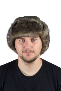 Шапка ушанка Скандинавия / мембрана / 10000 / олива (м)