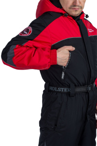Комбинезон зимний Тайфун-2 / мембрана / красно-черный
