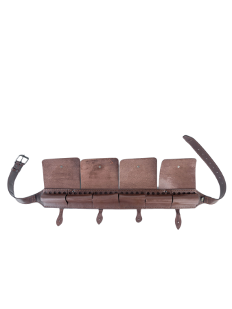 Патронташ закрытый 7,62 / кожа / коричневый